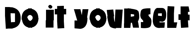 Do it yourself font